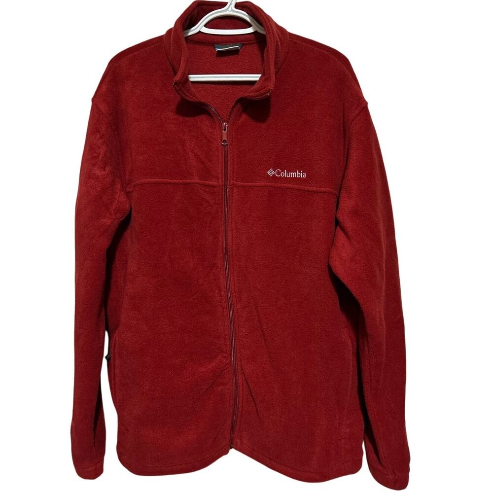 Columbia Sportswear Company Men's Rust Fleece Zip Front Jacket Size XXL